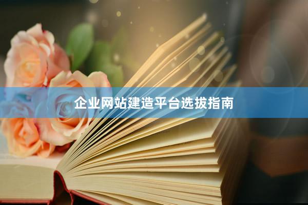 企业网站建造平台选拔指南