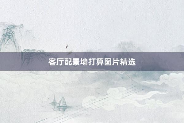 客厅配景墙打算图片精选